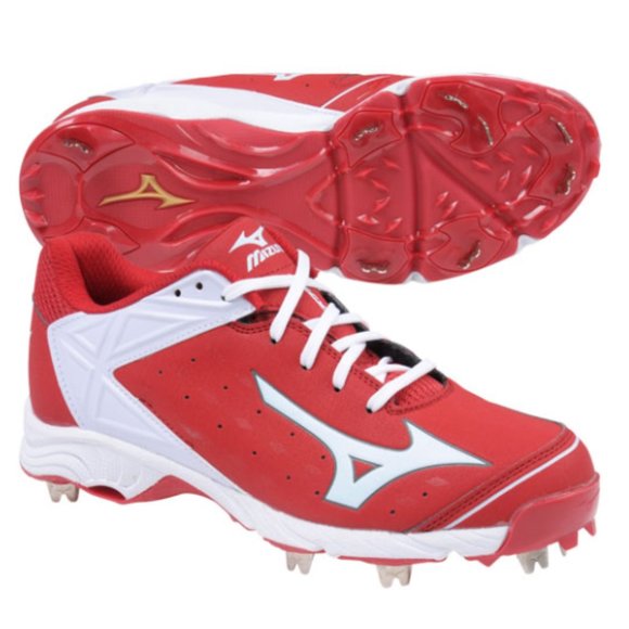 Mizuno Mens 9-Spike Advanced Swagger 2 Low Metal Cleat - Red - Size 12.5 - New - Picture 3 of 3
